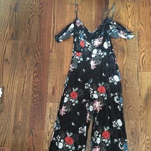 Zara cold shoulder jumpsuit